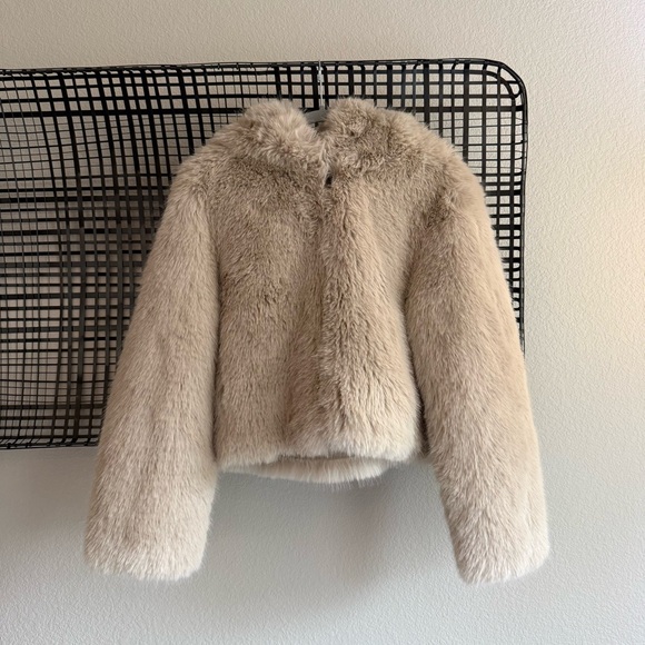 Free people Louder Please Hooded Faux Fur Jacket - Picture 2 of 7
